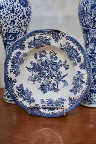 Wedgwood blue & white bowl - pheasants