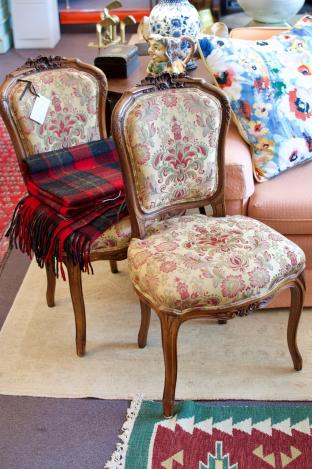 Pair of French side chairs