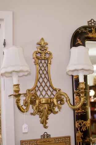 Very heavy sconce (1 of pair)