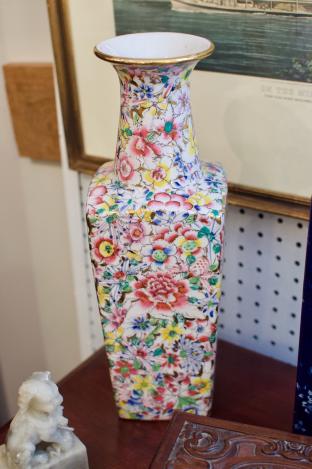 Large floral vase