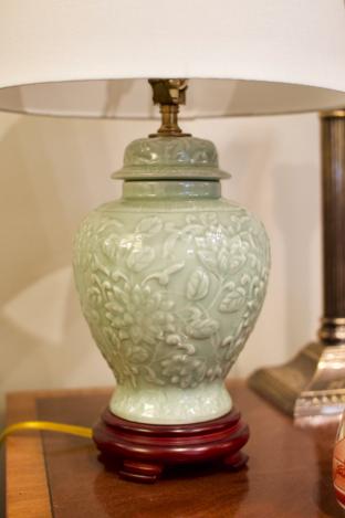 Celadon green lamp