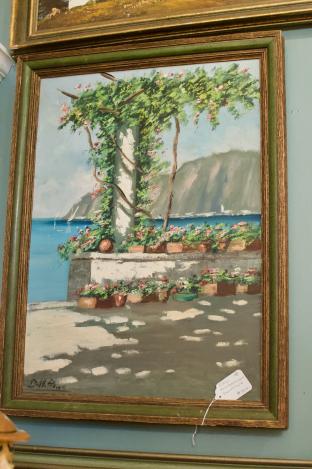 Oil on canvas - Mediterranean landscape