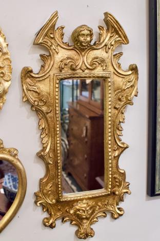 Angel gold leaf mirror