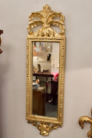 Gold leaf wall mirror