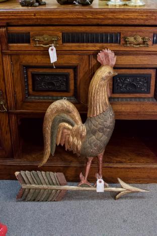 Rooster - wood carved