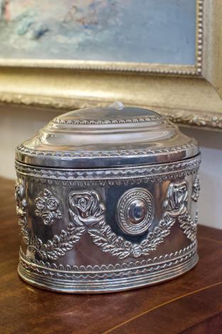 Beautiful ornate silver box