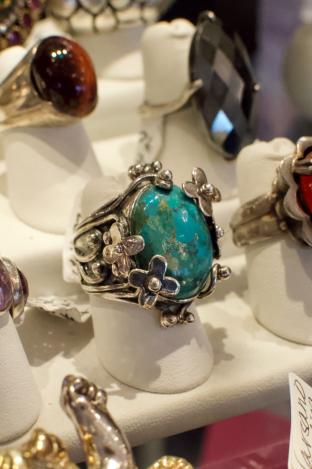 Sterling ocean Jasper ring