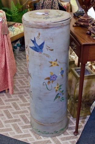 Hand painted container