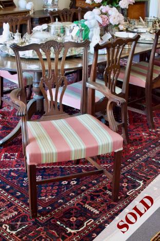 Set of 8 mahogany chairs