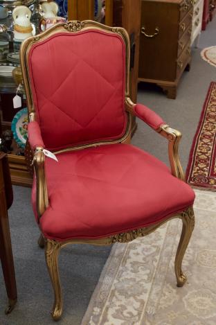 Quilted French chair