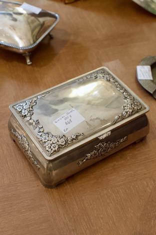 Silver jewel box