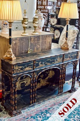 Asian chinoiserie console