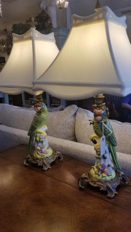 Pair of Parrot Lamps