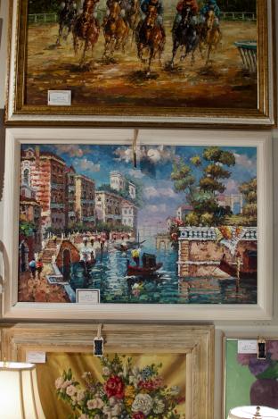 Impressionist Venice canal scene - painting