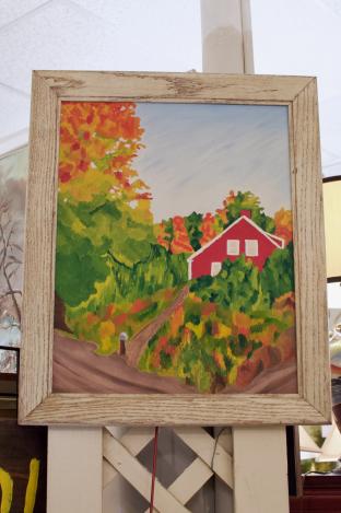 Red house painting