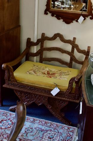 Carved Asian chair