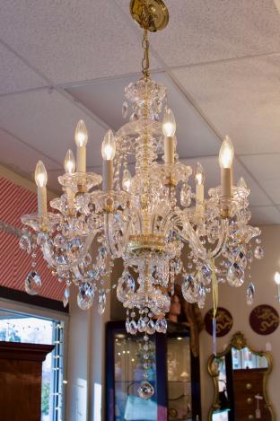 12 light crystal chandelier