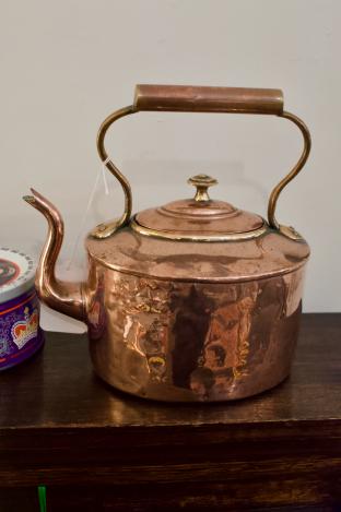 English Victorian tea kettle