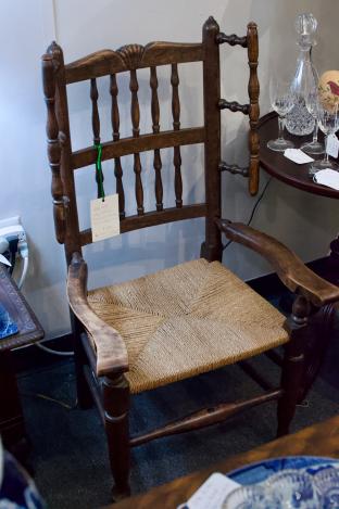 19th Century Lancashire England wool winding chair