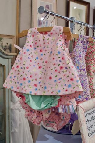 Cotton print top & bloomers