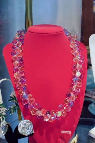 Acrylic pastel drops necklace