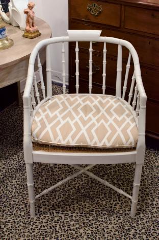 Hickory chair bamboo chairs pair