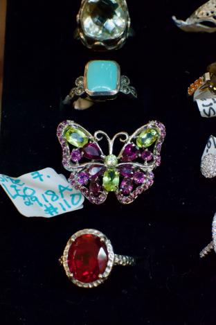 Sterling butterfly ring