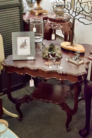 Antique mahogany center table