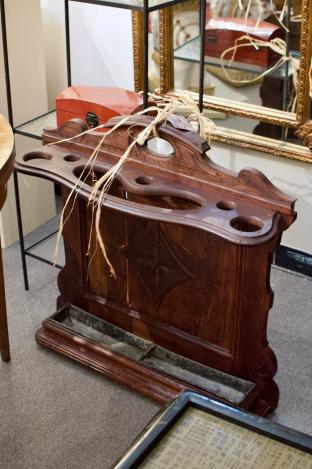 English oak umbrella stand