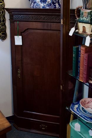 English Georgian corner cupboard