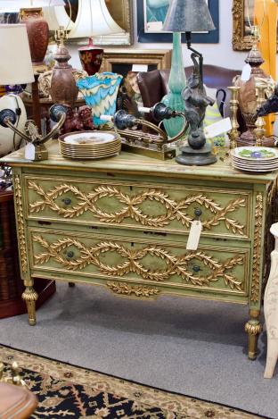 Hand carved & decorated chest