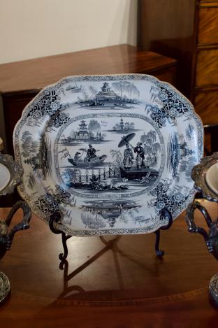 Napier imperial stone transferware platter