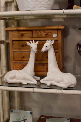 Pair of ceramic giraffes - Fitz & Floyd