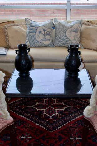 Marble top coffee table