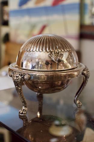 Rogers silver butter dome