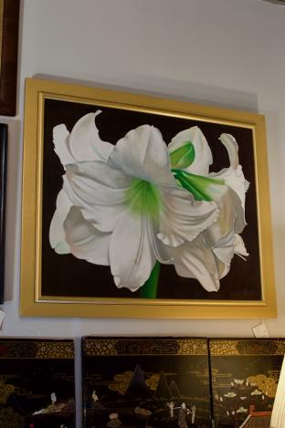 Doug Strickland NC, USA oil on canvas “Amaryllis”