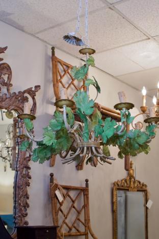 Tole chandelier