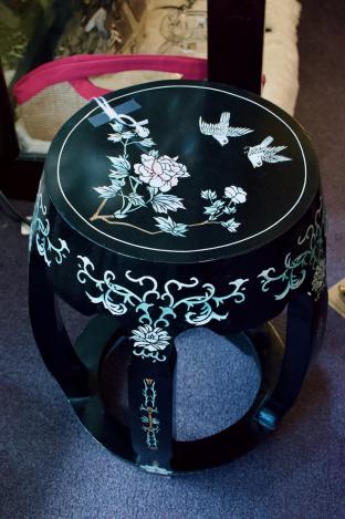 Asian garden bench