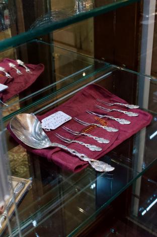 Strawberry spoon & forks by Tiffany & Co.