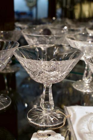 Set of 12 Waterford Kenmare pattern champagne sherbet glasses