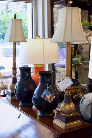 Pair of buffet lamps