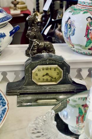 Antique art deco lux clock Waterbury circa 1910 - works!