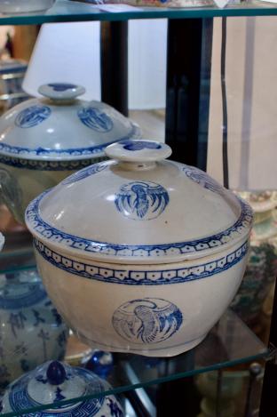 Chinese rice bowl - phoenix motifs - vintage