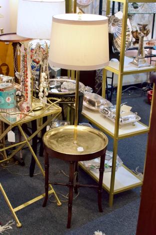 Frederick Cooper vintage regency floor lamp w/ original shade
