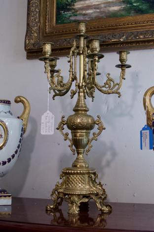 Vintage Italian brass candlestick