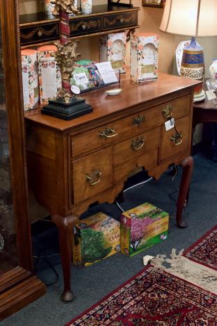 Antique Queen Anne lowboy