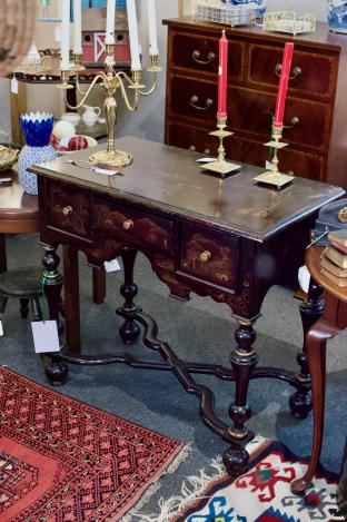 William & Mary style Asian decorated chest