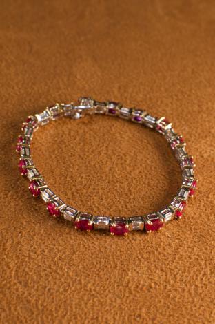 Ruby & diamond bracelet