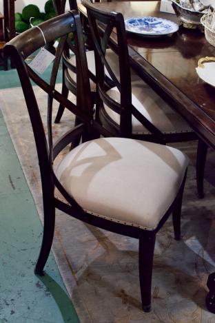 Set of eight Stanley dining chairs