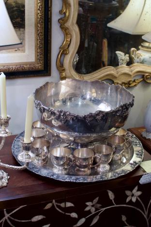 punch bowl set - 14 pcs total